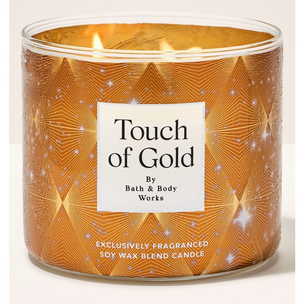 Bath & Body Works Touch of Gold 3-Wick Candle